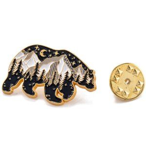 New Bear / Mountain 1 inch pin